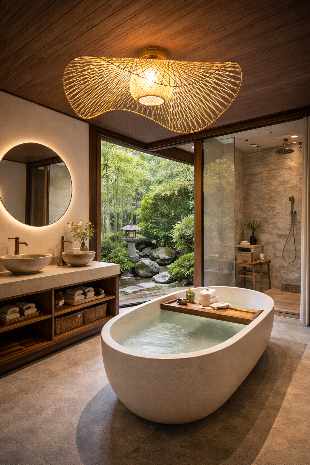 Chapeau – Plafonnier Salon | Bambou Style Japonais
