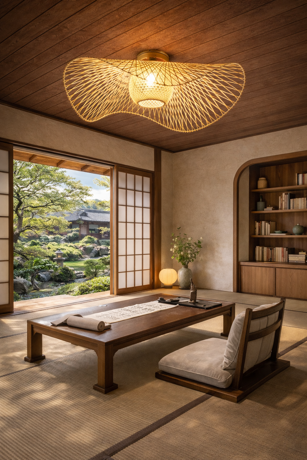 Chapeau – Plafonnier Salon | Bambou Style Japonais