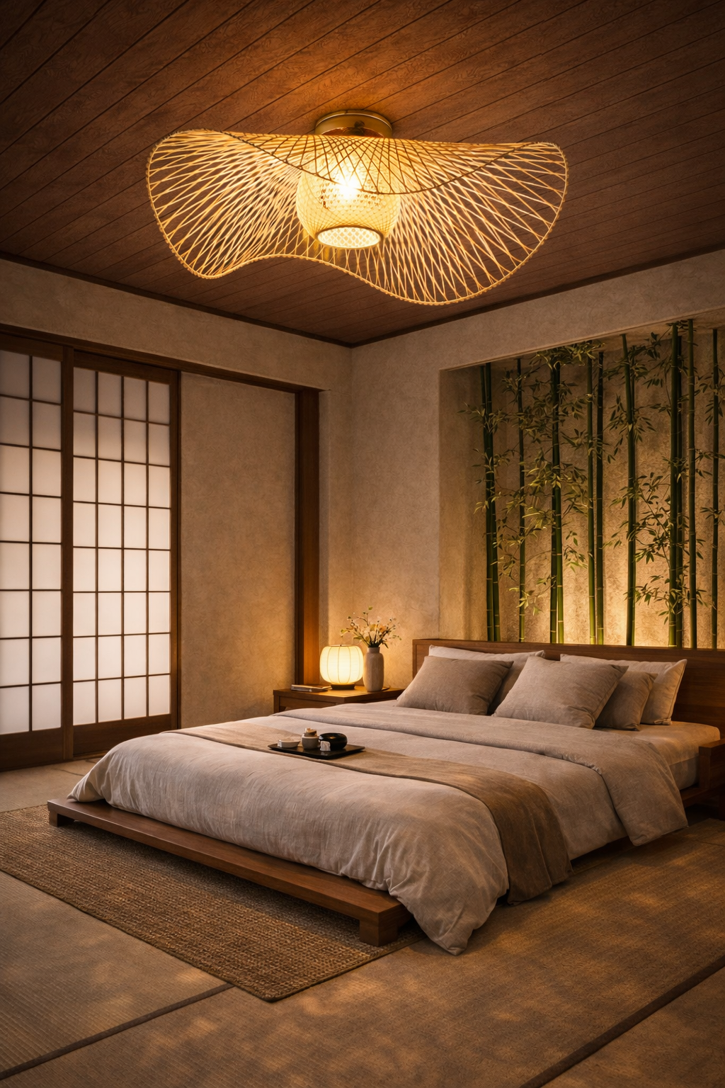 Chapeau – Plafonnier Salon | Bambou Style Japonais