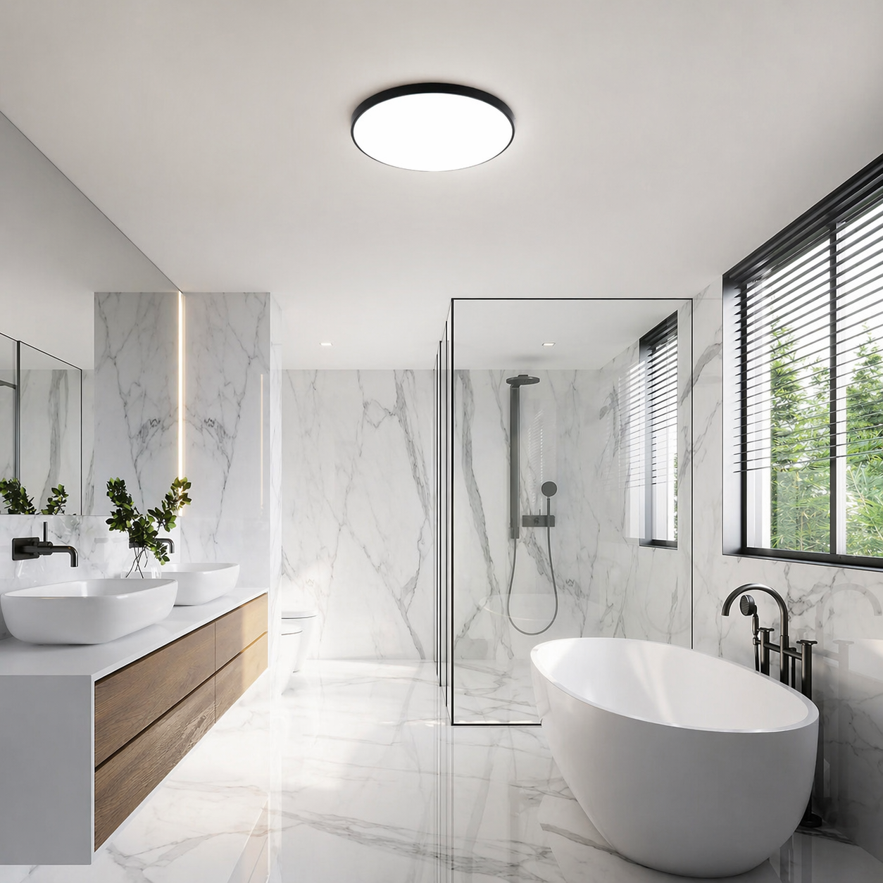 Neptune – Plafonnier Salle de Bain | Plafonnier LED Rond
