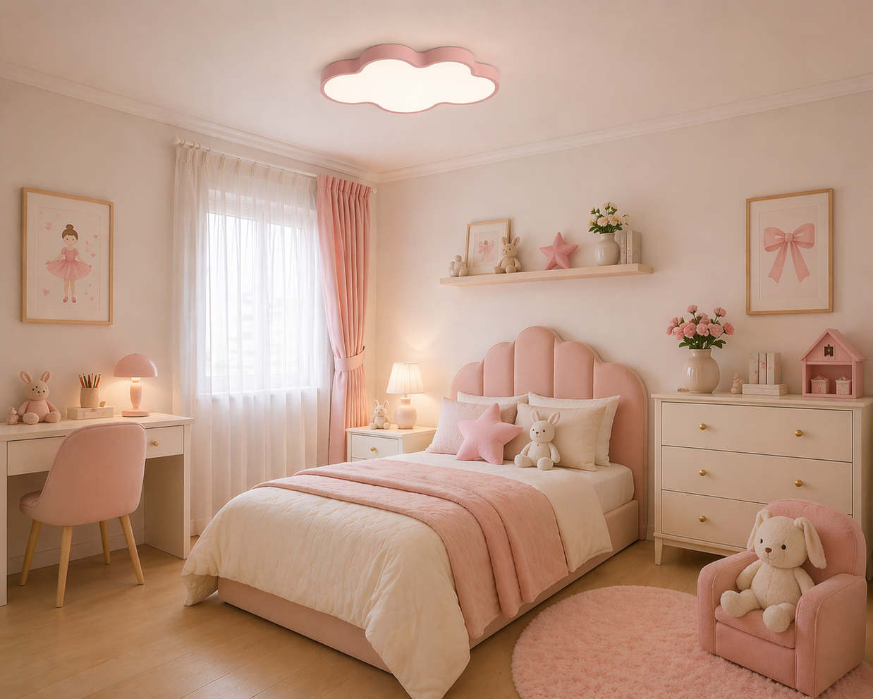 Mon Nuage – Plafonnier LED | Luminaire Nuage D'immuable Télécommande Chambre Enfant
