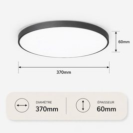 Silver – Plafonnier LED | Plafonnier LED Smart Bord Noir Blanc