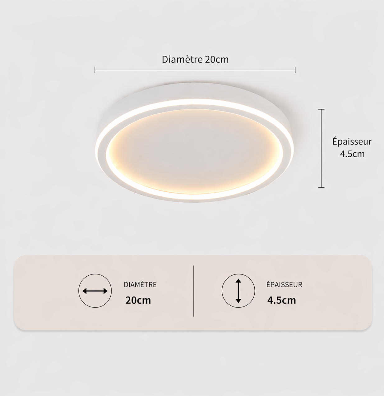 Chakram – Plafonnier LED | Plafonnier Halo Circulaire