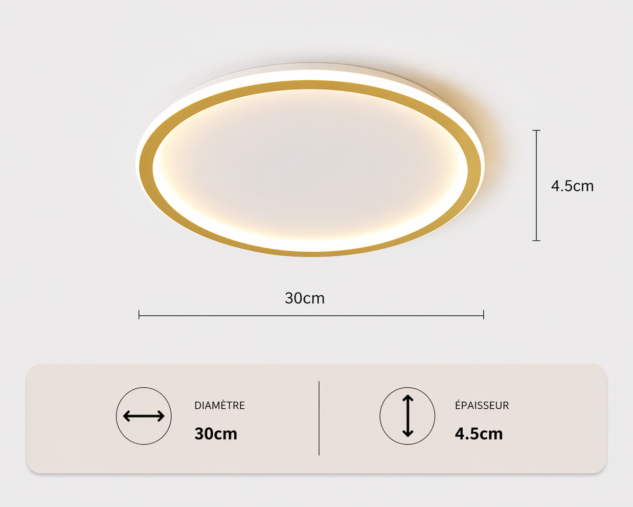Chakram – Plafonnier LED | Plafonnier Halo Circulaire