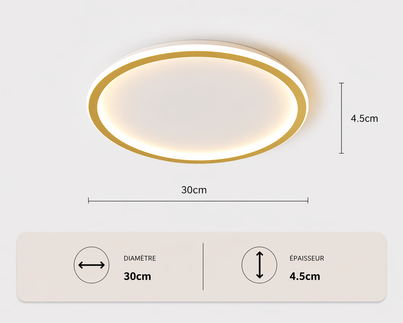 Chakram – Plafonnier LED | Plafonnier Halo Circulaire