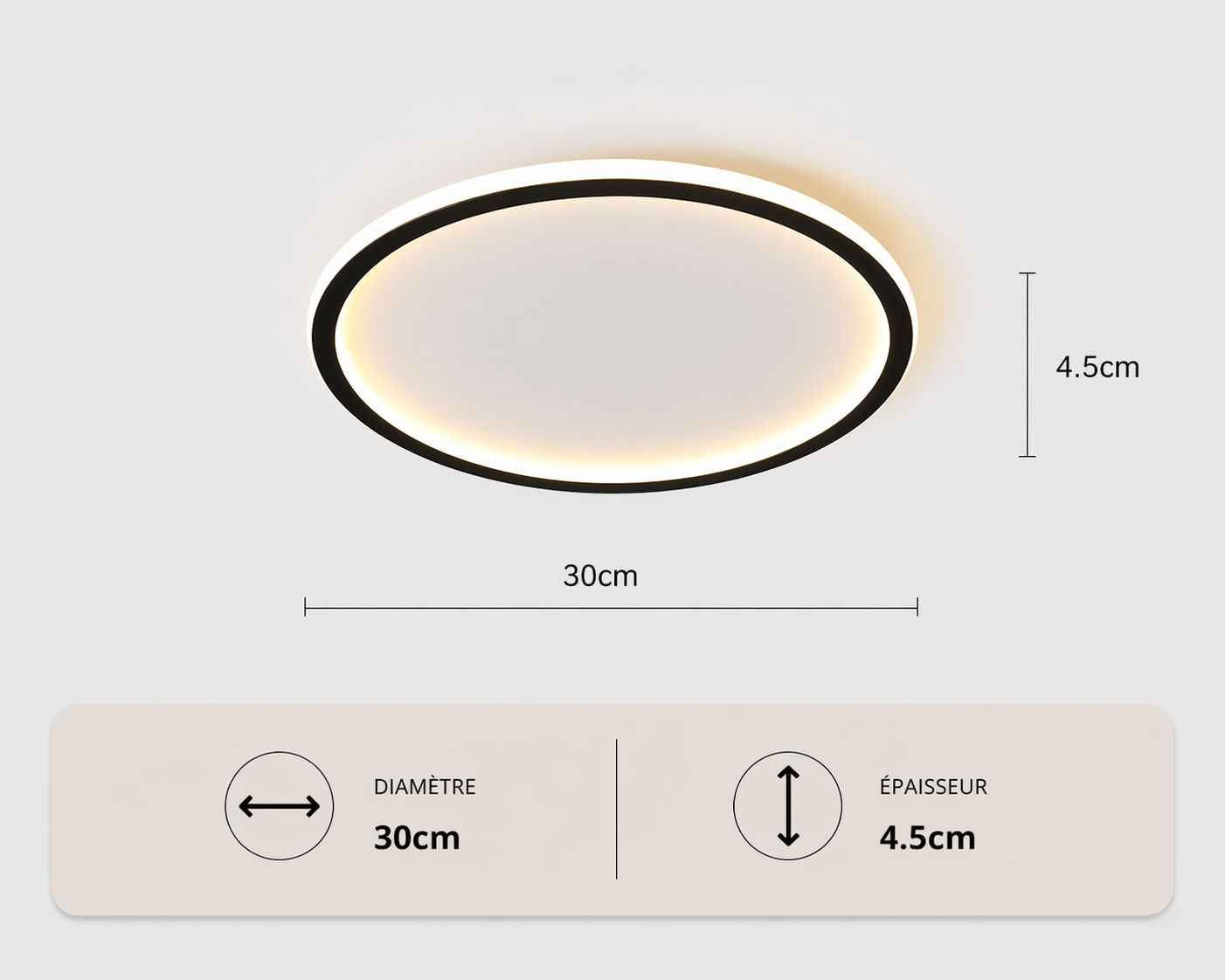 Chakram – Plafonnier LED | Plafonnier Halo Circulaire