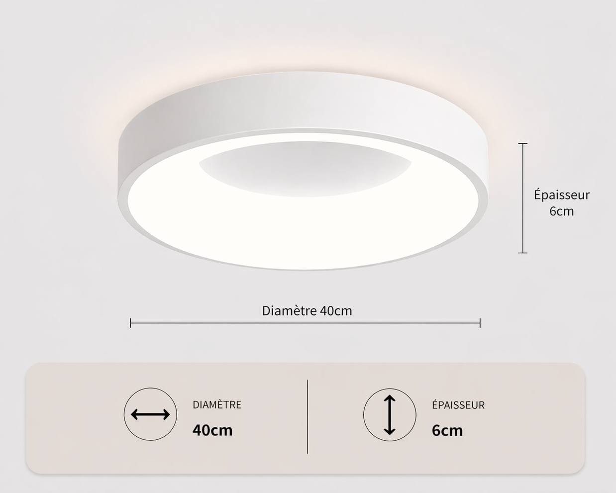 Arena – Plafonnier LED | Plafonnier Rond