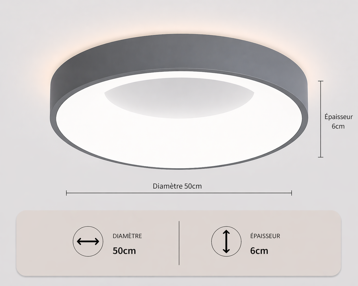 Arena – Plafonnier LED | Plafonnier Rond