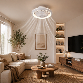 Plafonnier Ventilateur | Ventilateur Plafond LED Design Circulaire – Ring