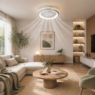 Plafonnier Ventilateur | Ventilateur Plafond LED Design Circulaire – Ring
