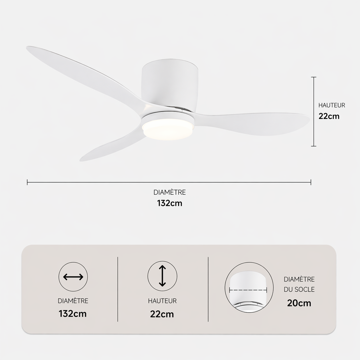 Velaris – Plafonnier Ventilateur | Ventilateur Plafond LED