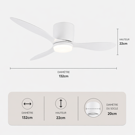 Velaris – Plafonnier Ventilateur | Ventilateur Plafond LED