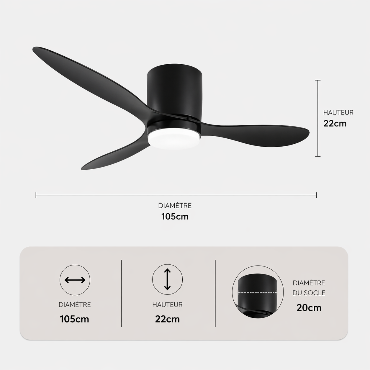 Velaris – Plafonnier Ventilateur | Ventilateur Plafond LED