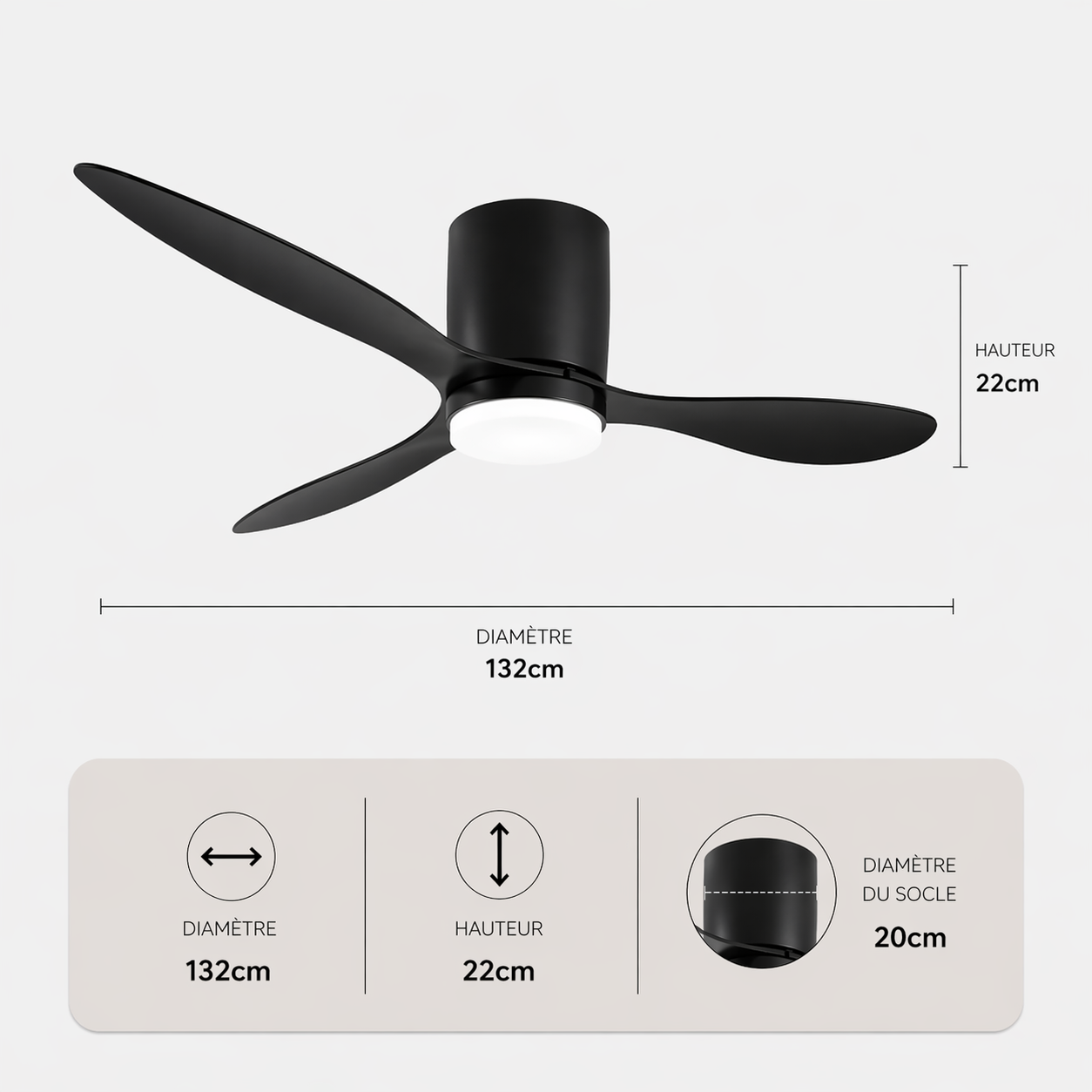 Velaris – Plafonnier Ventilateur | Ventilateur Plafond LED