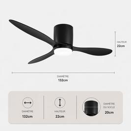 Velaris – Plafonnier Ventilateur | Ventilateur Plafond LED