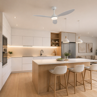 Albatross – Plafonnier Ventilateur | Ventilateur Plafond LED Pales Bois