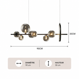 Future – Lustre | Suspension Multi-Bulles Verre