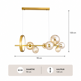 Future – Lustre | Suspension Multi-Bulles Verre