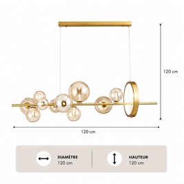 Future – Lustre | Suspension Multi-Bulles Verre