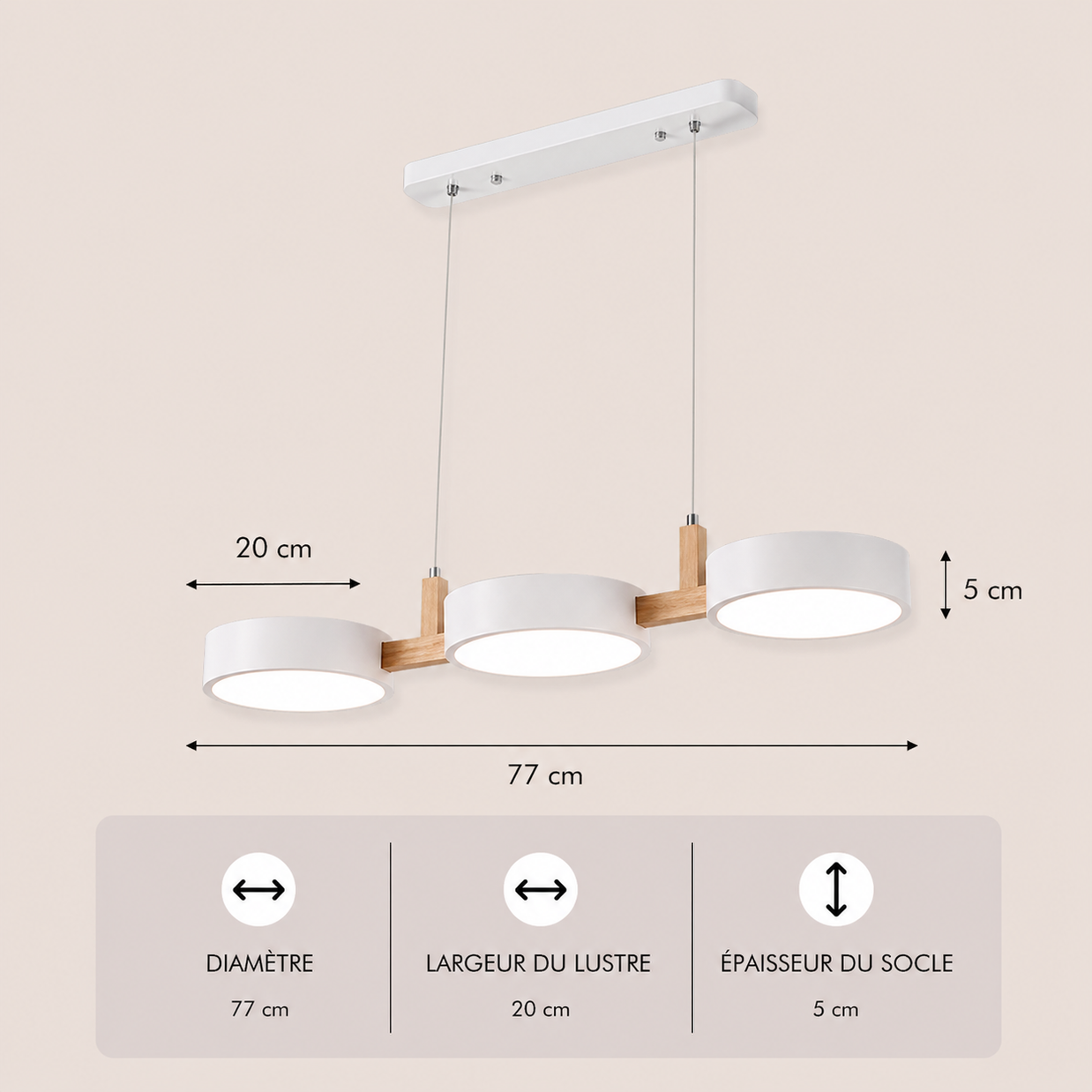 Marelle – Lustre | Suspension Multi Têtes LED Nordique