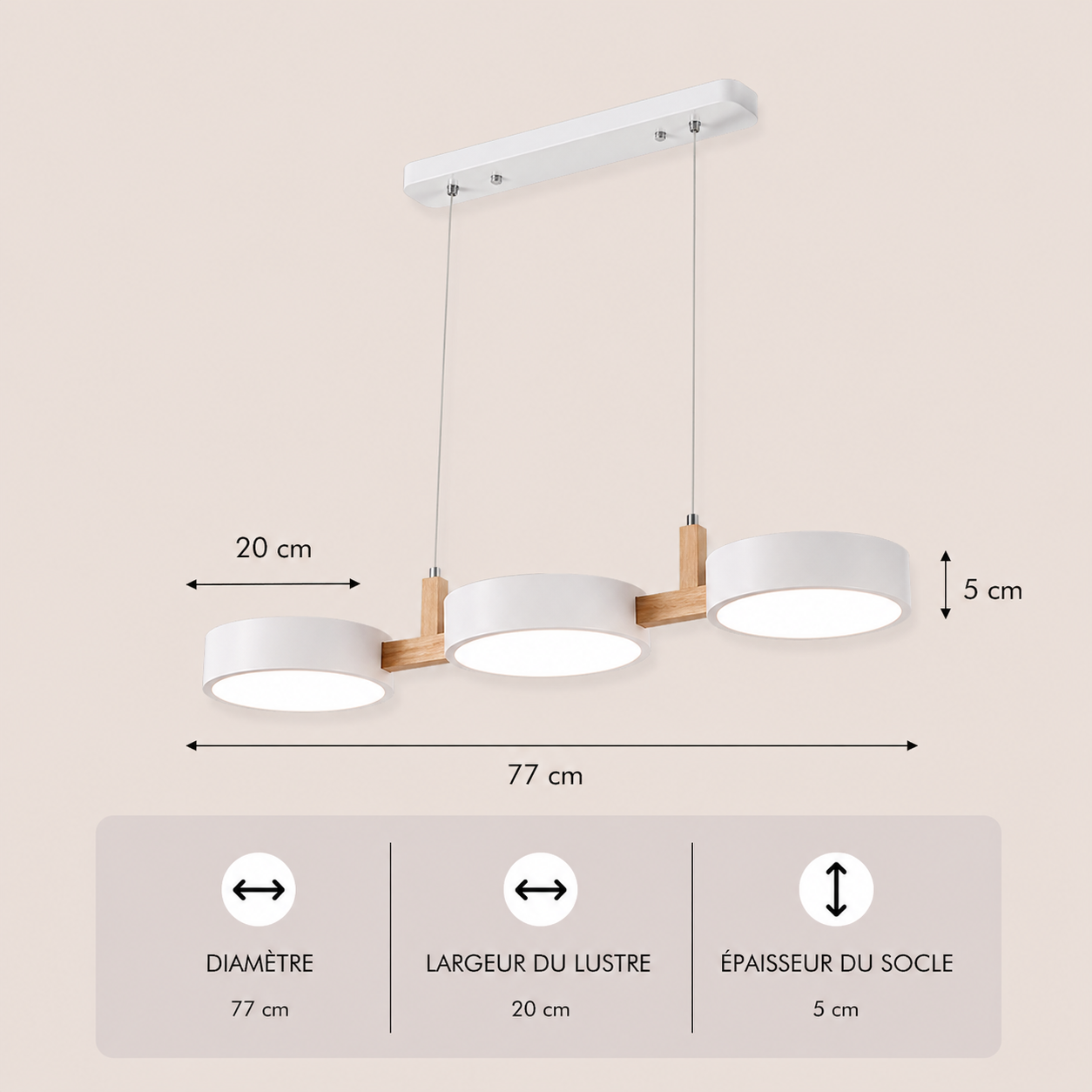 Marelle – Lustre | Suspension Multi Têtes LED Nordique