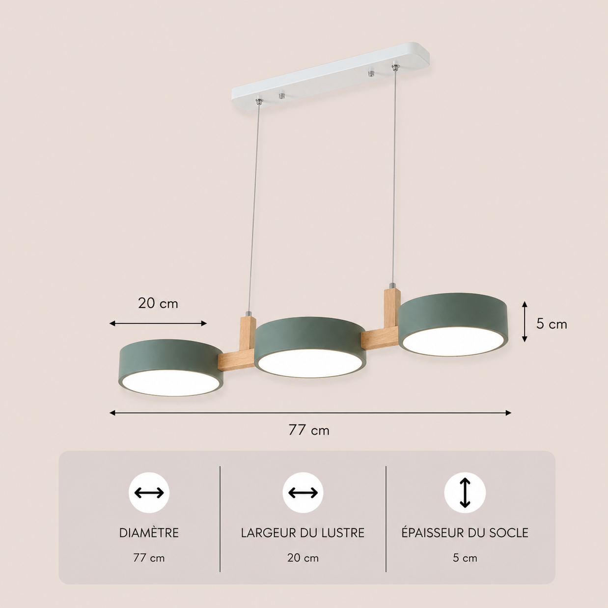 Marelle – Lustre | Suspension Multi Têtes LED Nordique
