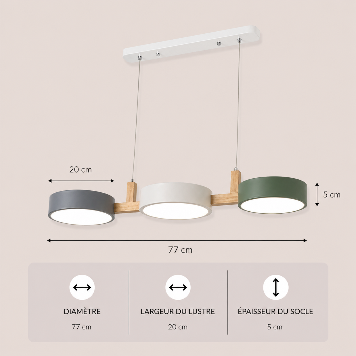 Marelle – Lustre | Suspension Multi Têtes LED Nordique