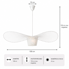 Vertigo – Lustre | Suspension Textile Nordique Grande Taille 60-200cm
