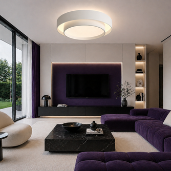 Babylone – Plafonnier LED | Plafonnier Double Cercle