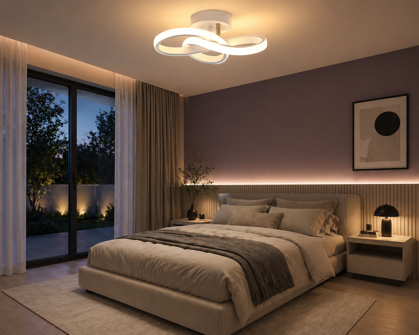 Lasso – Plafonnier Salon | Luminaire Design Circulaire Entrelacé