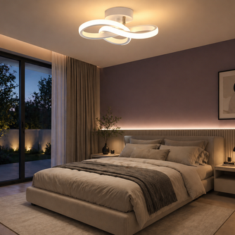 Lasso – Plafonnier Salon | Luminaire Design Circulaire Entrelacé