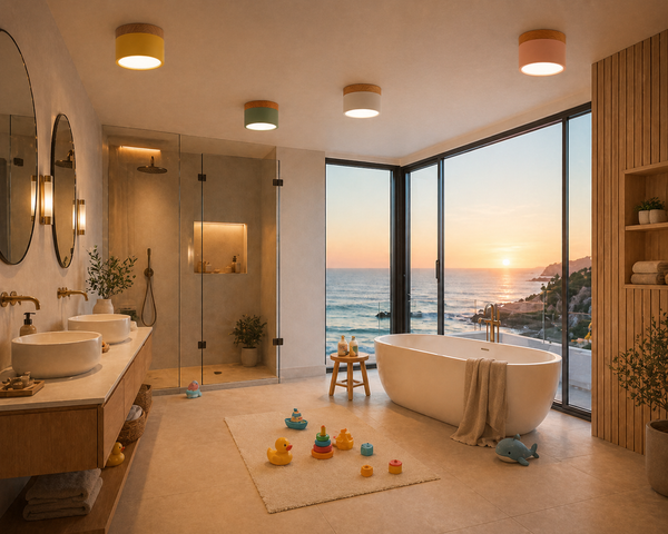 Roan – Plafonnier Salle de Bain | Spot LED Multicolore Dimmable Compact