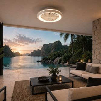 Plafonnier Ventilateur | Ventilateur Plafond LED Design Circulaire – Ring