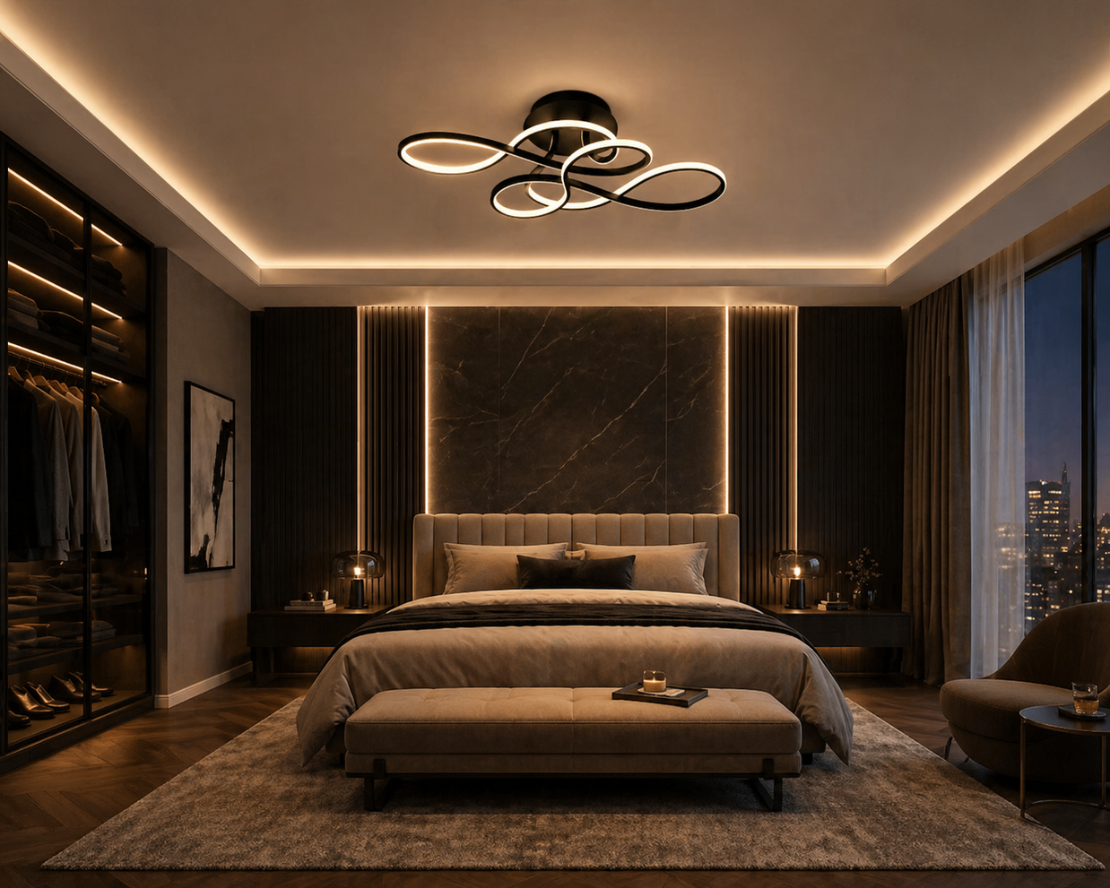 Tourbillon – Plafonnier Salon | Plafonnier Design LED Dimmable
