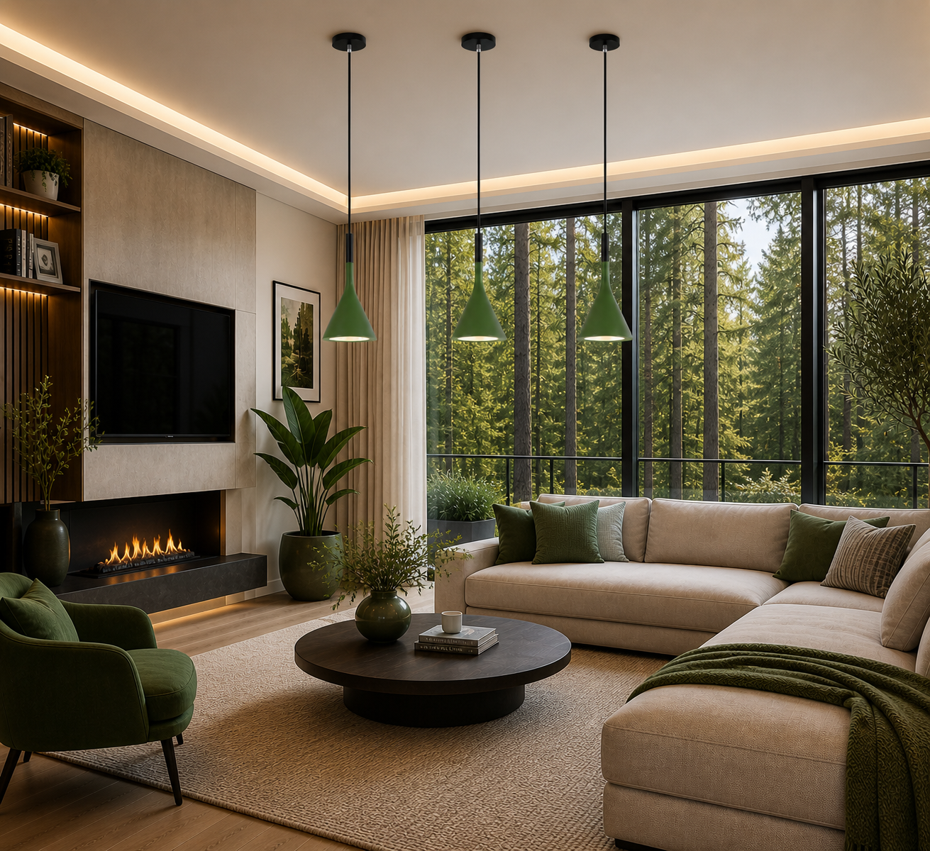 Minimalisme – Lustre | Suspension Conique Colorée Style Moderne