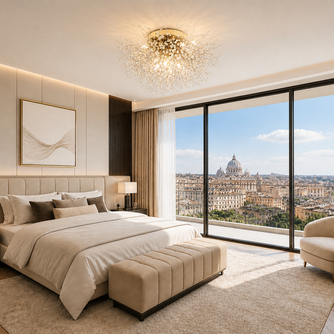 Nevica – Plafonnier Salon | Luminaire Cristal