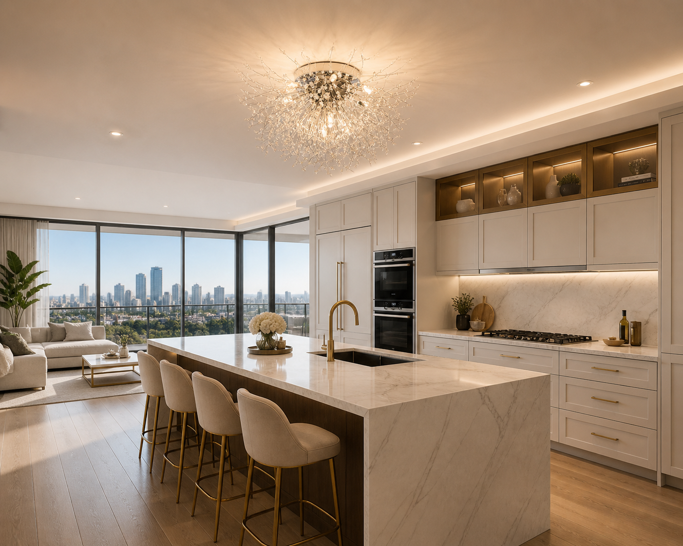 Nevica – Plafonnier Salon | Luminaire Cristal