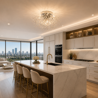 Nevica – Plafonnier Salon | Luminaire Cristal