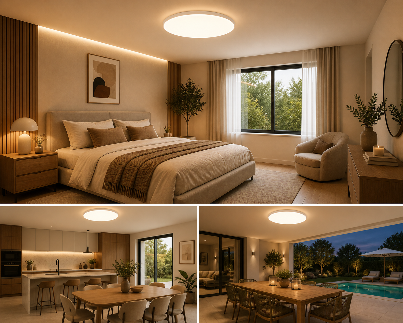 Silver – Plafonnier LED | Plafonnier LED Smart Bord Noir Blanc