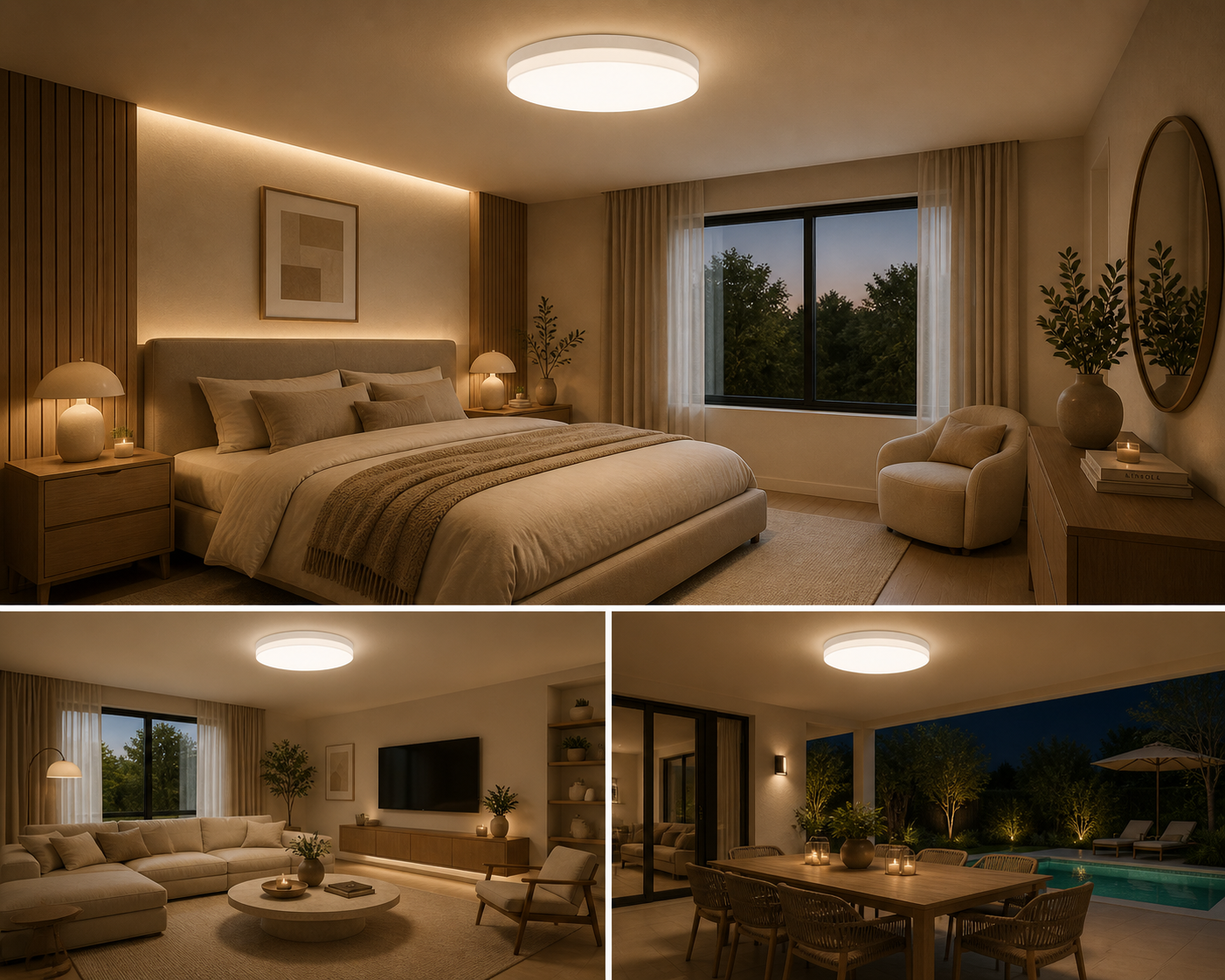 Moon – Plafonnier LED | Plafonnier Ultra-Fin Circulaire