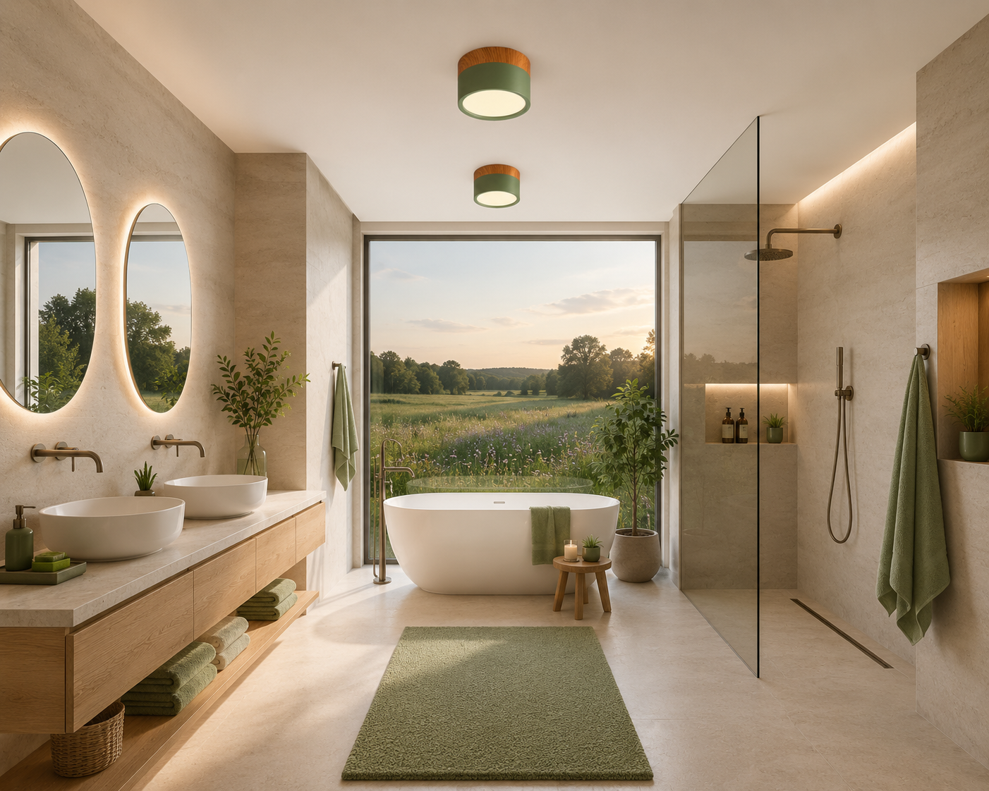 Roan – Plafonnier Salle de Bain | Spot LED Multicolore Dimmable Compact