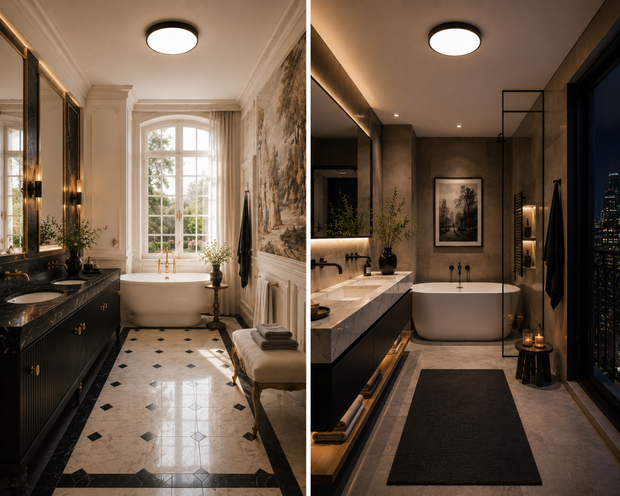Neptune – Plafonnier Salle de Bain | Plafonnier LED Rond Anti-Humidité