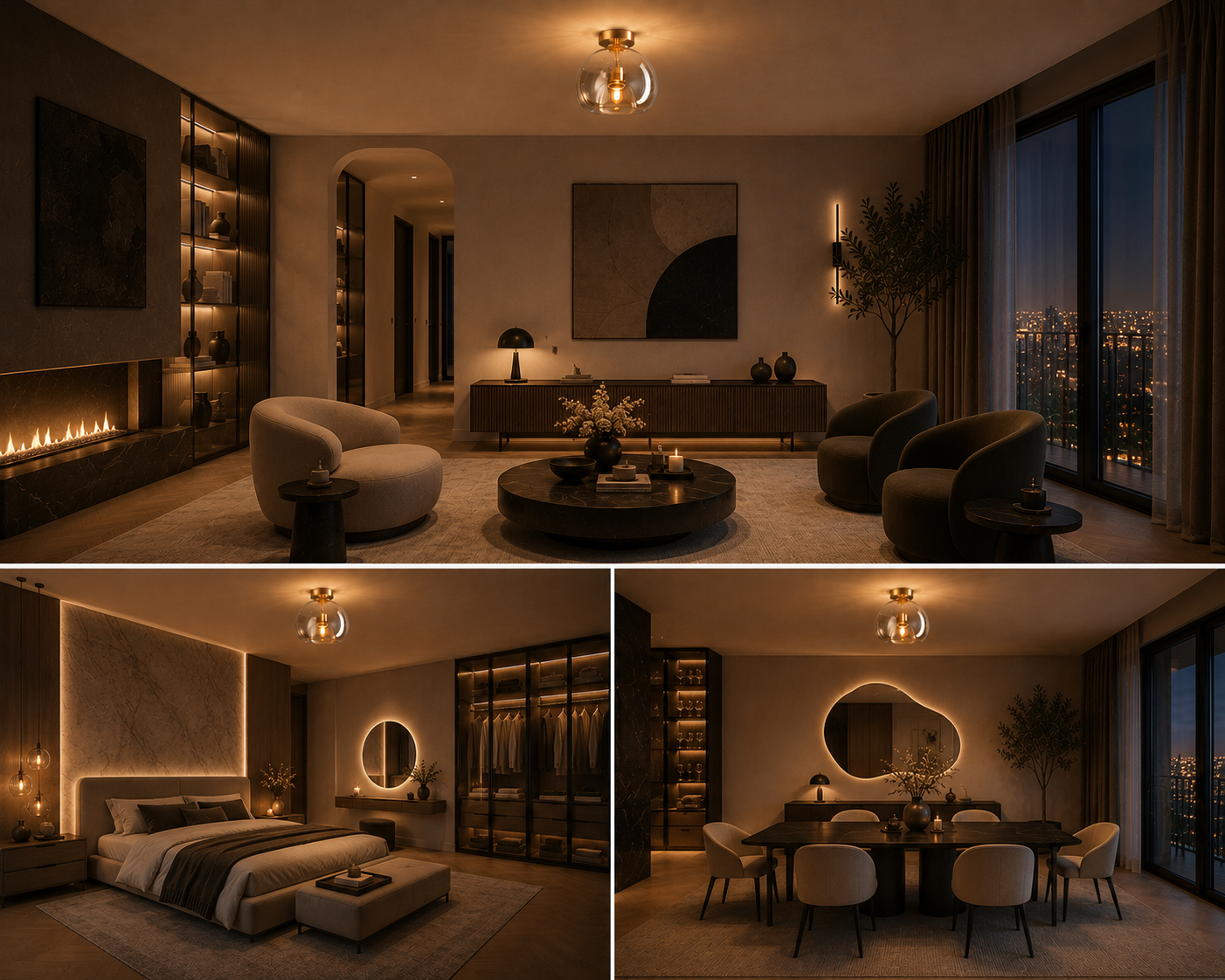 Luna – Plafonnier Salon | Plafonnier Globe Verre