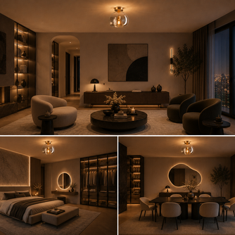 Luna – Plafonnier Salon | Plafonnier Globe Verre