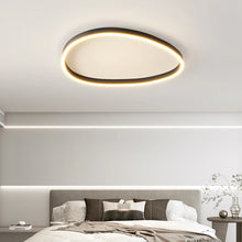 Arena Curve – Plafonnier LED | Luminaire Aluminium Brossé Forme Ovale