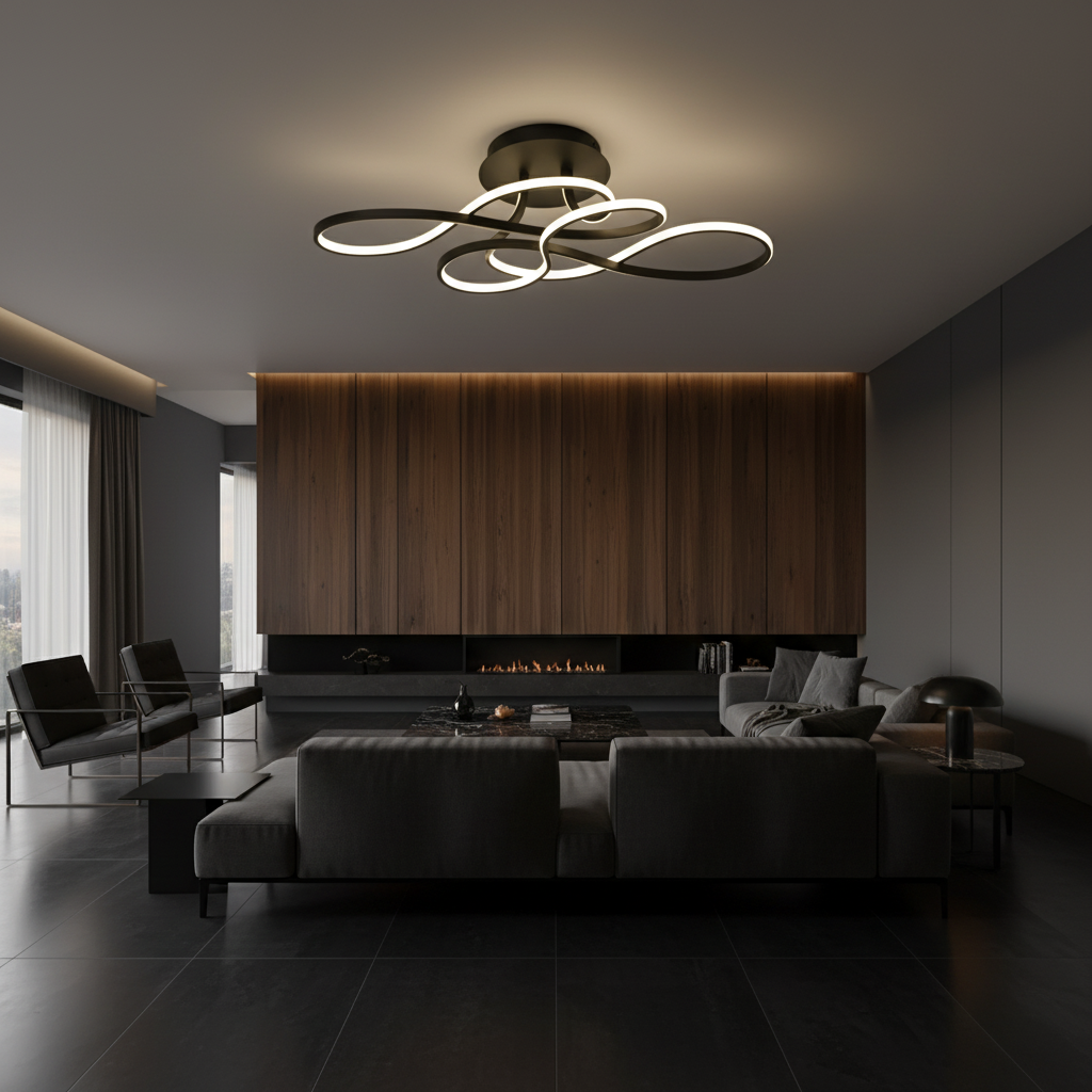 Tourbillon – Plafonnier Salon | Plafonnier Design LED Dimmable
