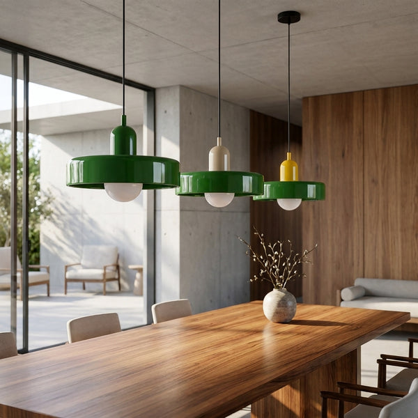 Nordic – Lustre | Suspension Verre Coloré Style Rétro Moderne