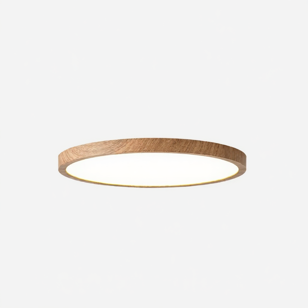 Classe – Plafonnier Salon | Plafonnier LED Ultrafin Finition Effet Bois