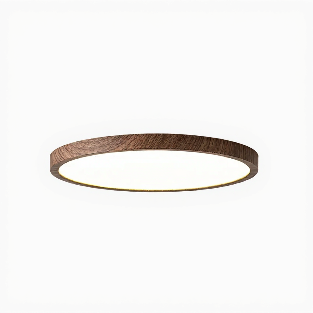 Classe – Plafonnier Salon | Plafonnier LED Ultrafin Finition Effet Bois