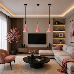 Minimalisme – Lustre | Suspension Conique Colorée Style Moderne